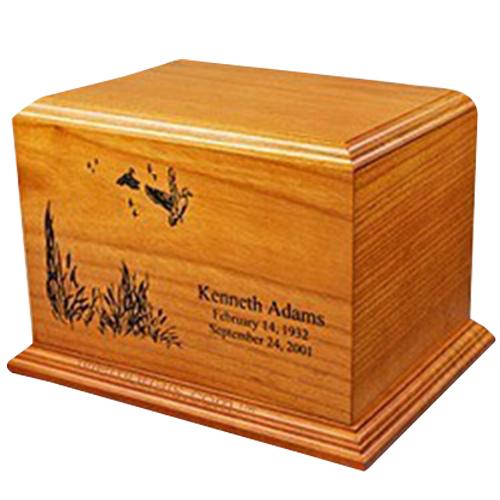 Lily Wood Cremation Urn