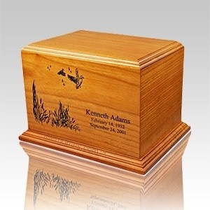 Lily Wood Cremation Urn