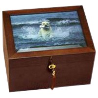 Serenity Wood Pet Cremation Urn