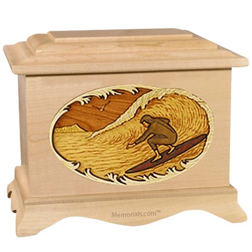 Surfer Maple Cremation Urn