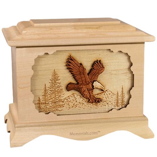 Eagle Maple Cremation Urn