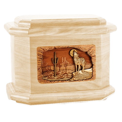 Desert Moon Maple Octagon Cremation Urn