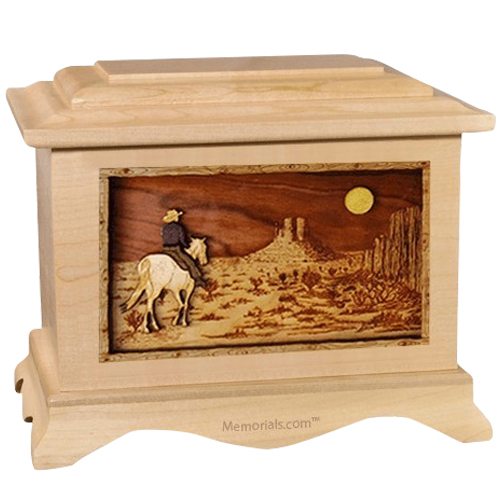 Horse Moon Maple Cremation Urn