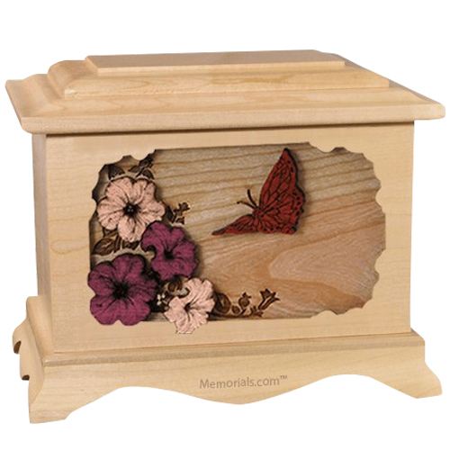 Butterfly Maple Cremation Urn