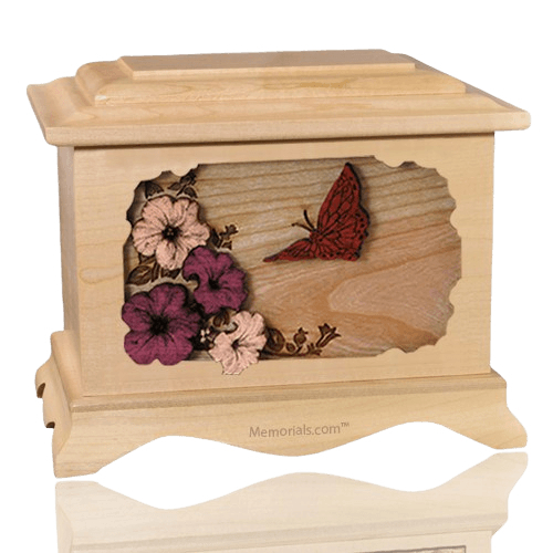 Butterfly Maple Cremation Urn