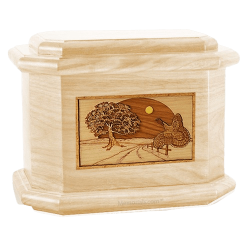 Turkey Maple Octagon Cremation Urn