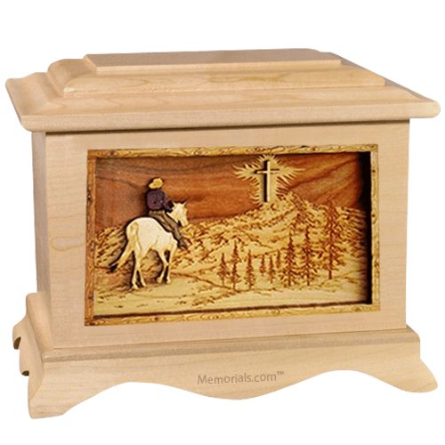 Last Horse Ride Maple Cremation Urn