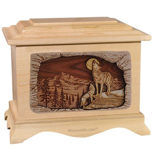 Moonlight Serenade Maple Cremation Urn