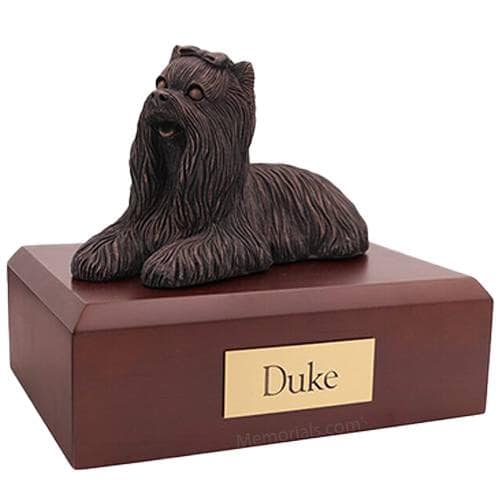 Yorkshire Terrier Bronze X Large Dog Cremation Urn