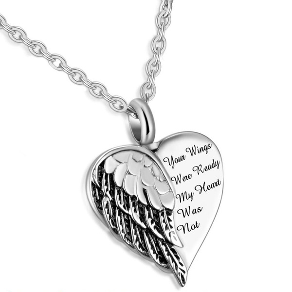 Your Wings My Heart Urn Necklaces