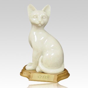 Feline Sitting Cat Cremation Urn 