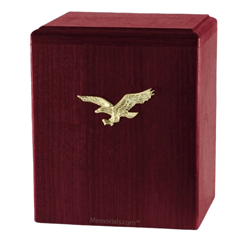 Eagle Ascent Rosewood Small Cremation Urn