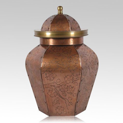 Japanese Cherry Blossom Grand Cremation Urn