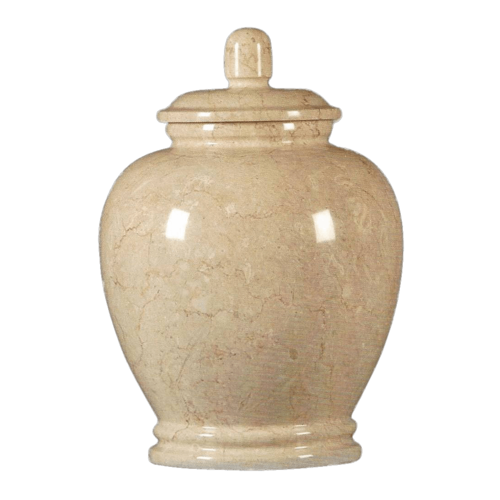 Seashell Classic Marble Cremation Urn