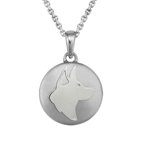 Buy My World is My German Shepherd Necklace Stainless Steel or 18k Gold Dog  Tag 24 Chain Online in India - Etsy