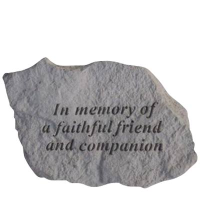 In Memory Of A Faithful Friend Rock