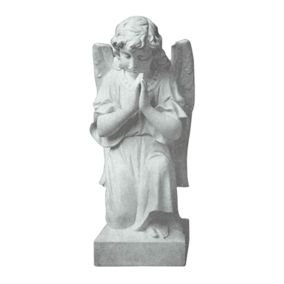 Genuflecting Angel Marble Statue V