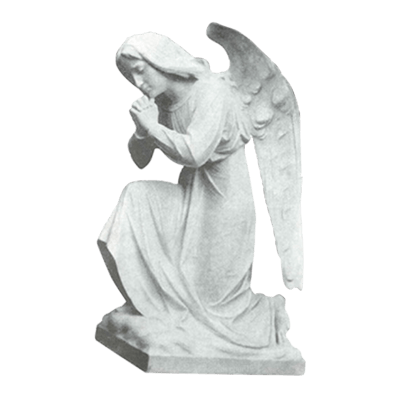Praying Guardian Marble Statue III