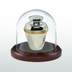 Walnut Tall Glass Keepsake Dome