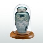 Oak Tall Glass Keepsake Dome