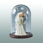 Walnut Classic Glass Keepsake Dome