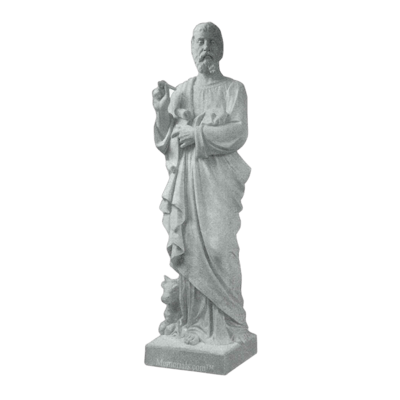 Saint Luke And Bull Marble Statue VIII