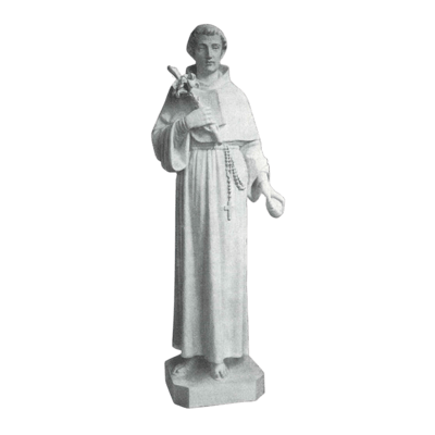 St. Anthony Rosary Granite Statue VII