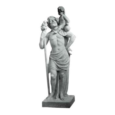 St. Christopher Granite Statue III