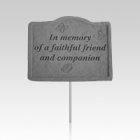 In Memory Of A Faithful Friend Memorial Stake