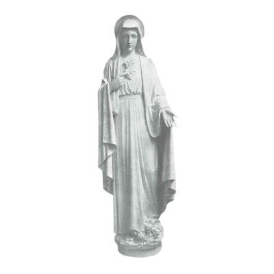 Sacred Heart Of Mary Granite Statues