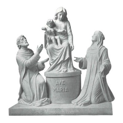 Our Lady Of Pompei Granite Statue V