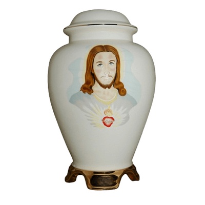 Jesus Ceramic Cremation Urn