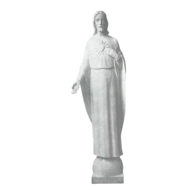 Heart Of Jesus Granite Statue IV