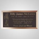 Praying Mary Bronze Plaque