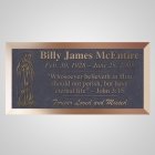 Praying Mary Bronze Plaque