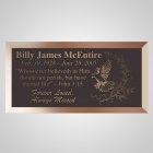 Flying Dove Bronze Plaque