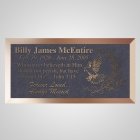 Flying Dove Bronze Plaque