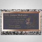 Flying Dove Bronze Plaque