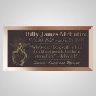 Angel Wings Bronze Plaque