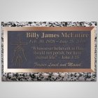 Praying Cross Bronze Plaque