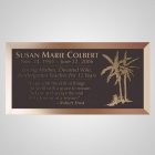 Palm Trees Bronze Plaque