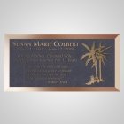 Palm Trees Bronze Plaque