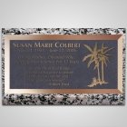 Palm Trees Bronze Plaque