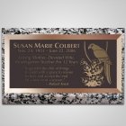 Parrot Bronze Plaque