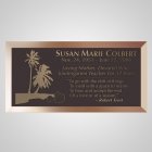 Tropical Island Bronze Plaque