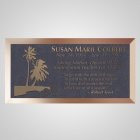 Tropical Island Bronze Plaque