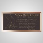 Sailing Bronze Plaque