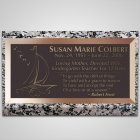 Sailing Bronze Plaque