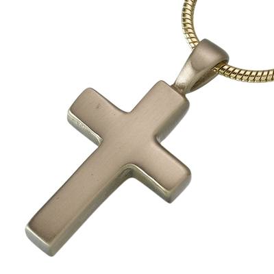 Brass Cross Cremation Jewelry