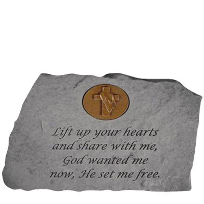 Lift Up Your Hearts Symbol Stone